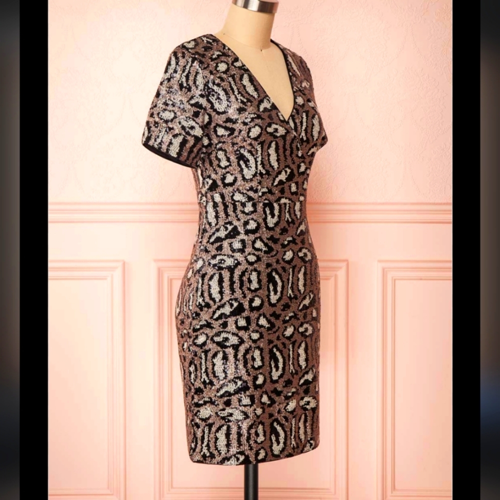 COPY - BNWT -  brand new, never worn Elegant Sequined Molly Bracken cocktail dr…